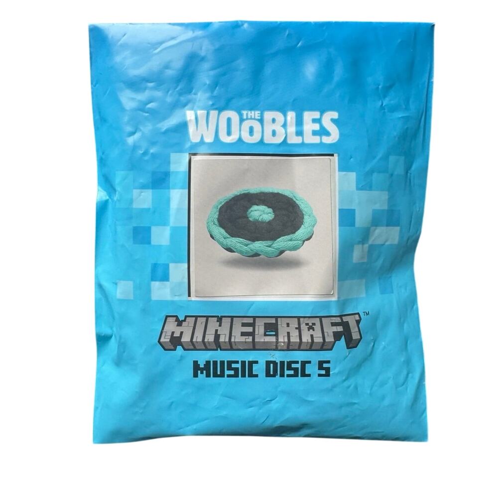 *Never Opened*  The Woobles Tiny Minecraft© Music Disc 5 Accessory Crochet Kit